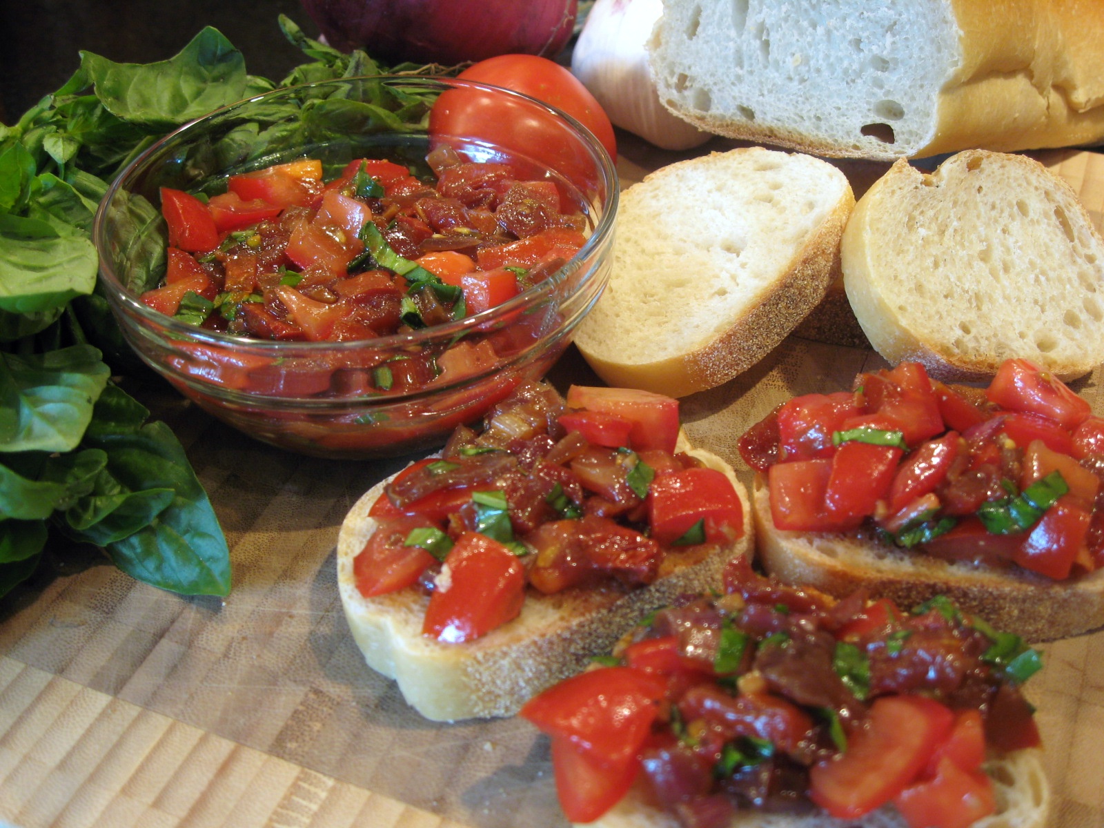 Slow-Roasted Tomato Bruschetta